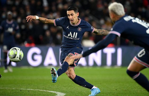 Paris Saint-Germain's Argentinian midfielder Angel Di Maria