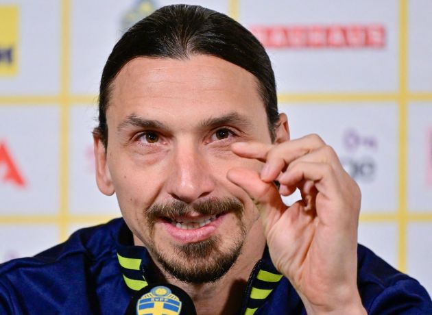 Sweden's forward Zlatan Ibrahimovic