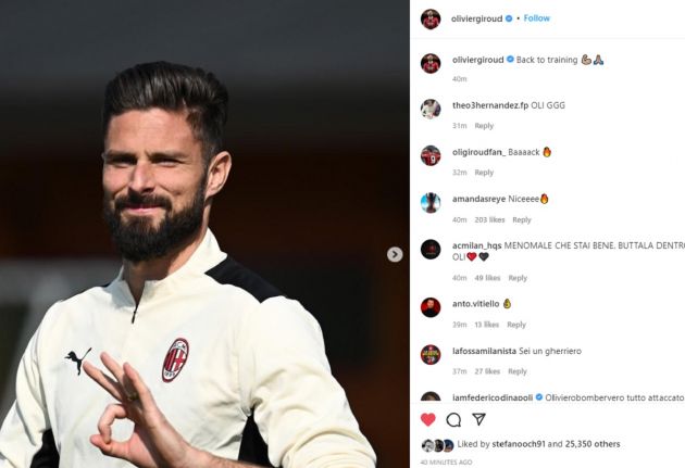 Olivier Giroud Instagram