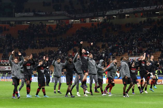 AC Milan team celebration