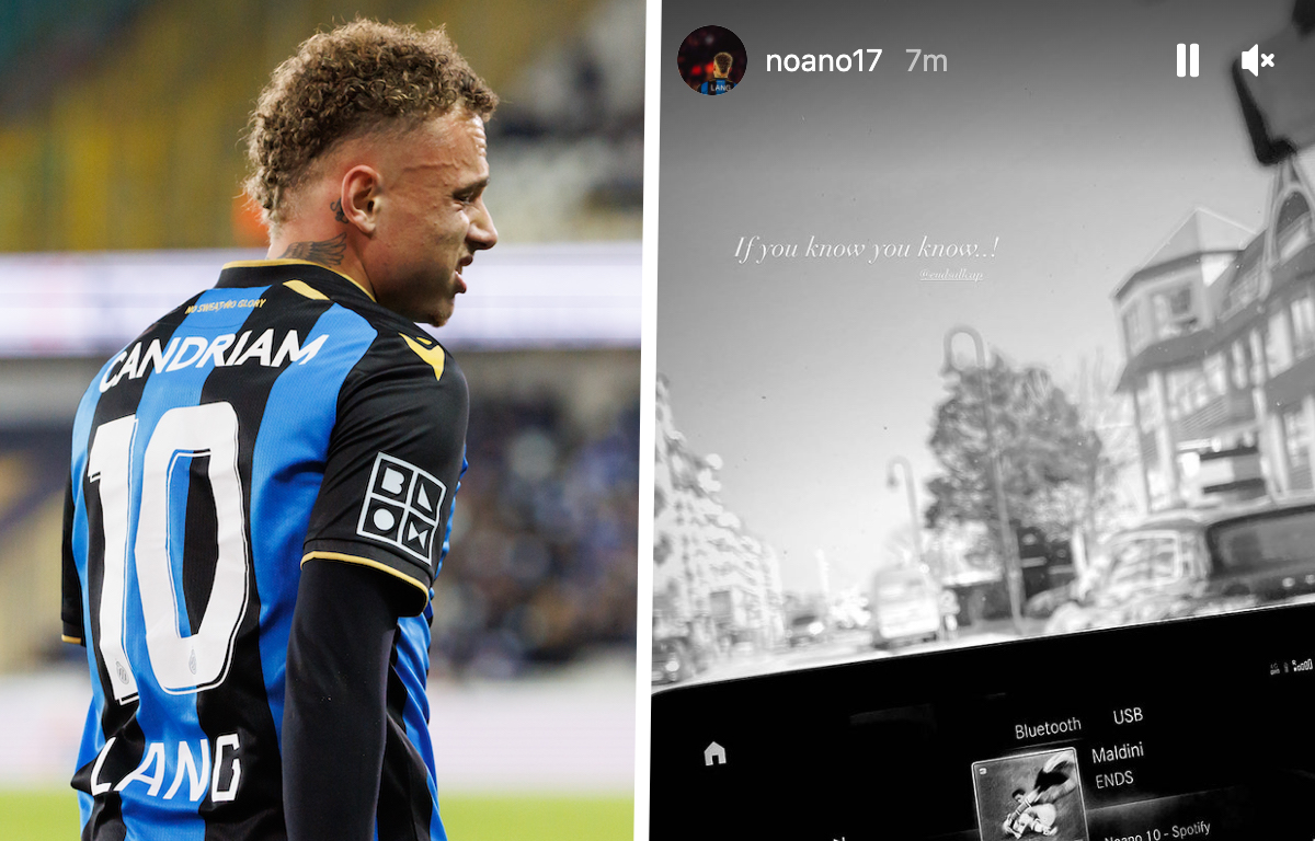 Photo: Noa Lang fuels Milan rumours with 'Maldini' post - If you