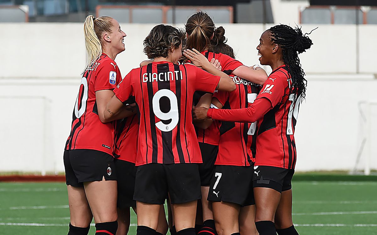 Nữ AC Milan đánh bại ASDC Pomigliano với tỷ số 6-2