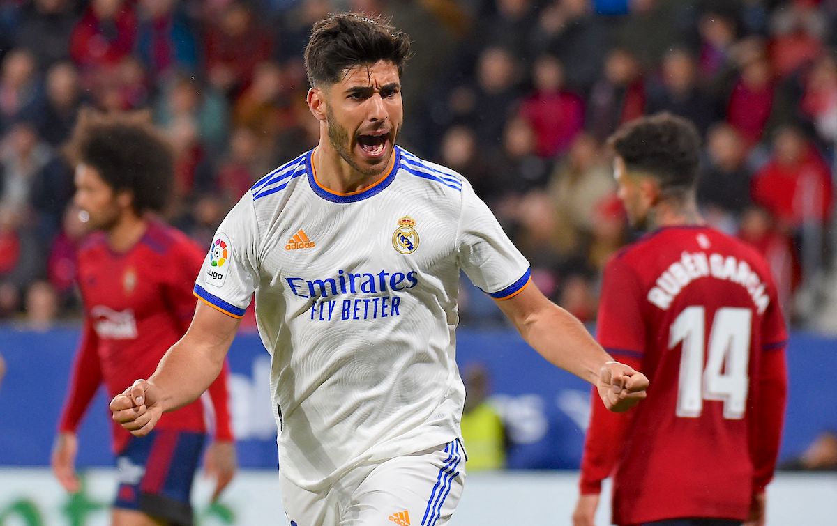 Real Madrid's Spanish midfielder Marco Asensio