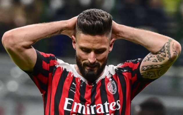AC Milan's French forward Olivier Giroud