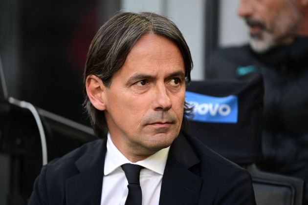 Inter Milan's Italian head coach Simone Inzaghi