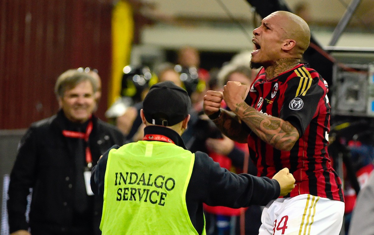 AC Milan's Dutch midfielder Nigel de Jong