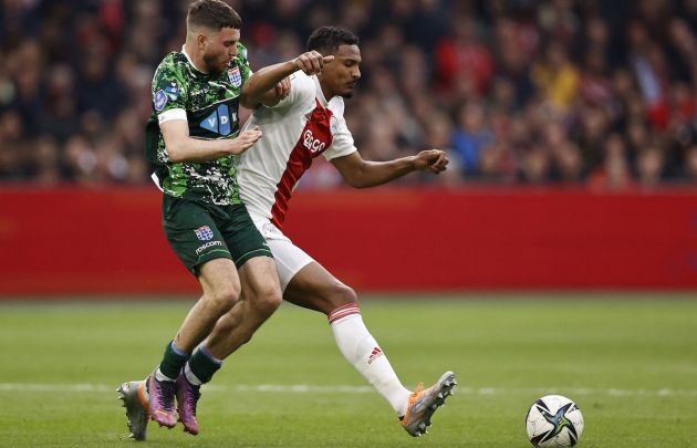 Ajax's Ivorian forward Sebastien Haller