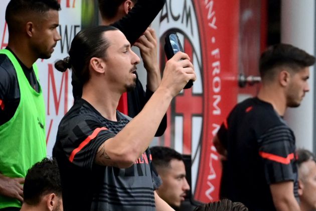 AC Milan's Swedish forward Zlatan Ibrahimovic