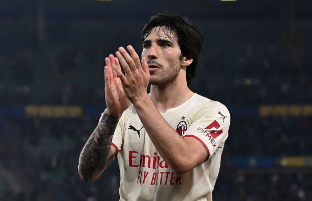 Sandro Tonali of AC Milan