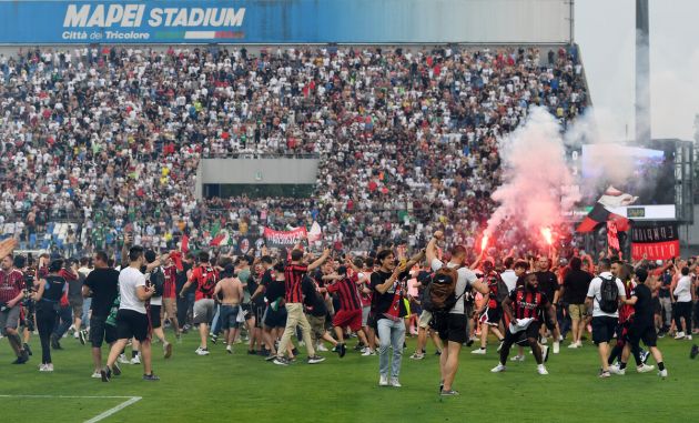 AC Milan Sassuolo fans