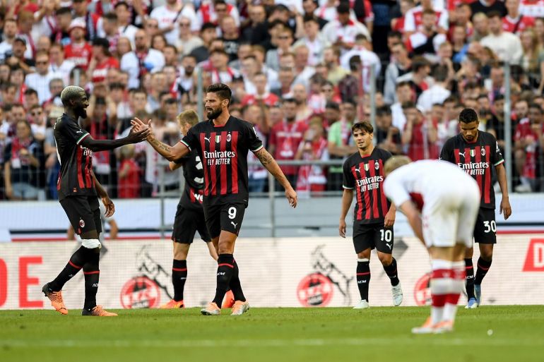 Ac Milan FC Köln 1-2 AC Milan: Giroud brace secures first pre-season victory