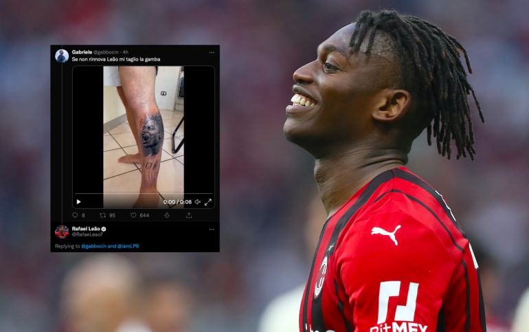 Leao responds as Milan fan threatens to cut his leg off if he doesn't ...