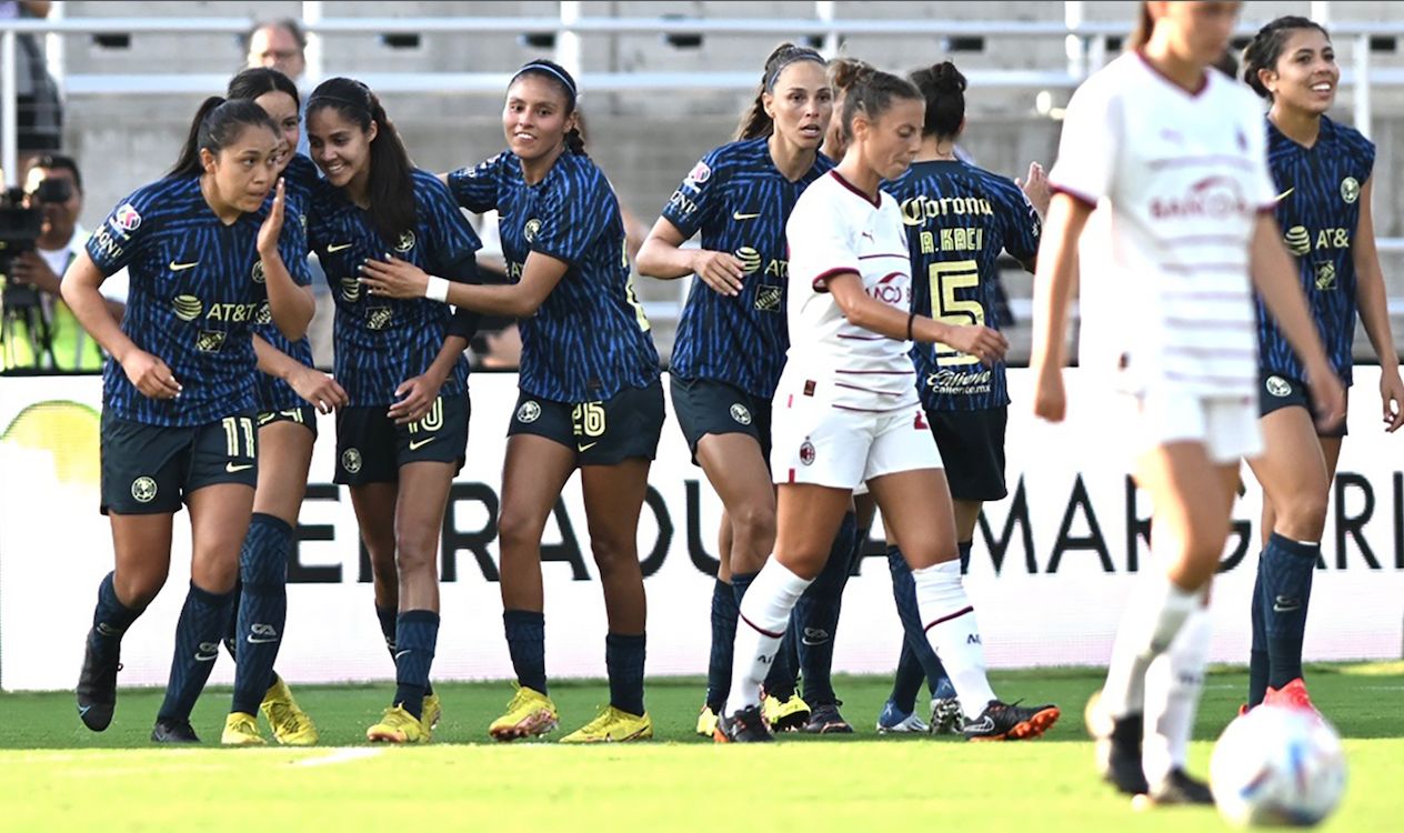Lokomotiv laver mad detekterbare AC Milan Women lose thriller 5-4 vs. Club America in the Women's Cup - the  highlights