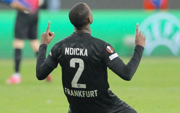Frankfurt's French defender Evan N'Dicka