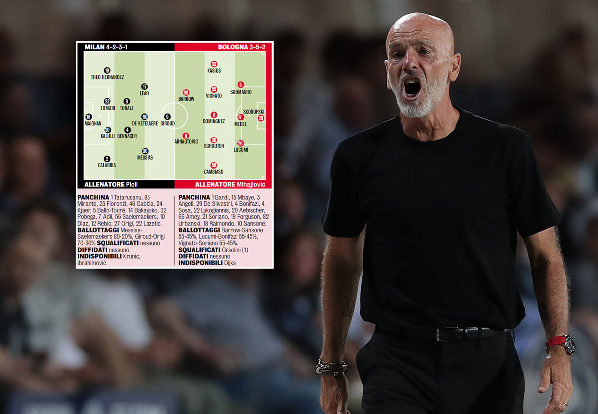Milan-Bologna XIs