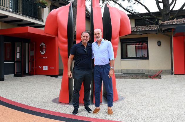 Gerry Cardinale and Stefano Pioli Milanello