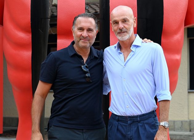 Gerry Cardinale and Stefano Pioli Milanello