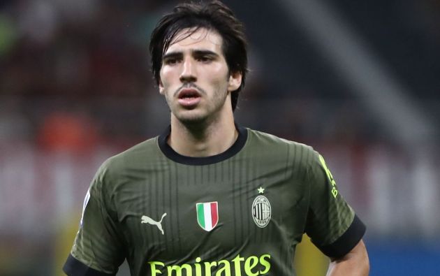 Sandro Tonali of AC Milan