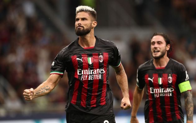 Olivier Giroud of AC Milan