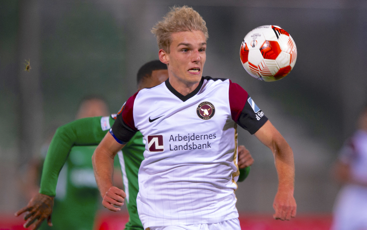 Midtjylland's Danish forward Gustav Isaksen