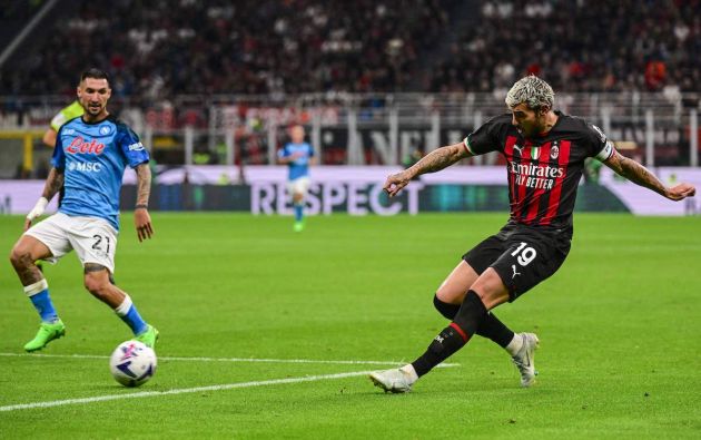 AC Milan's French defender Theo Hernandez
