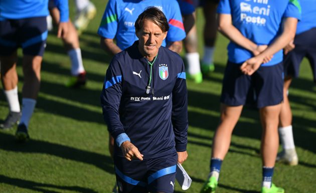 Head coach Italy Roberto Mancini