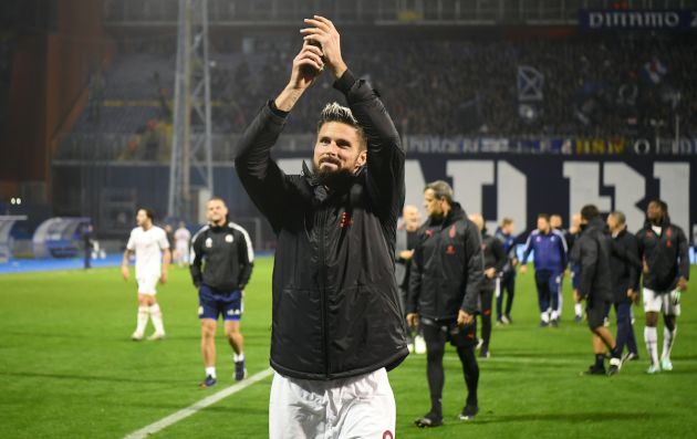 Olivier Giroud of AC Milan