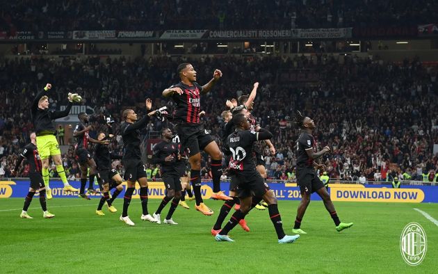 Milan team celebrates