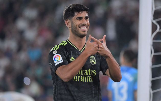 Real Madrid's Spanish midfielder Marco Asensio