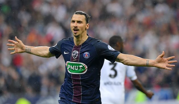 Paris Saint-Germain's Swedish forward Zlatan Ibrahimovic