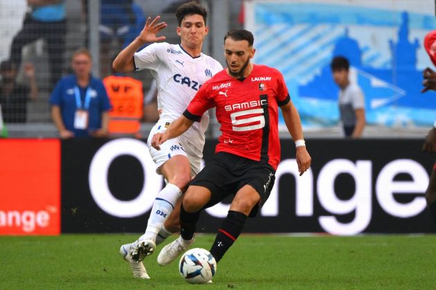 Rennes' French forward Amine Gouiri
