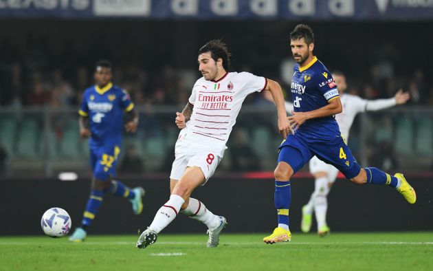 Sandro Tonali of AC Milan