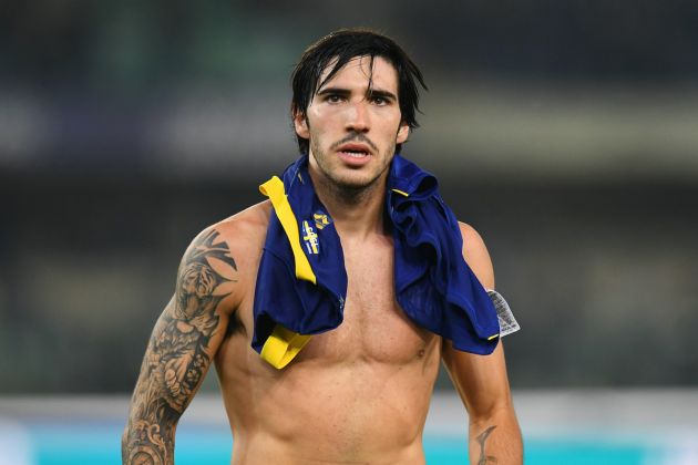 Sandro Tonali of AC Milan