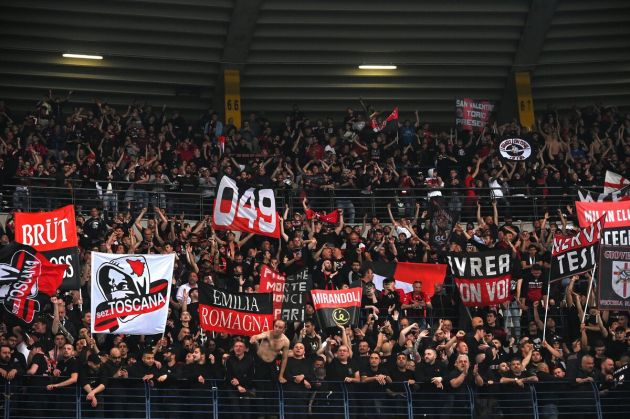 Milan away fans Verona