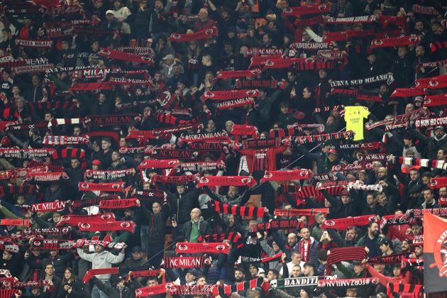 The AC Milan fans show