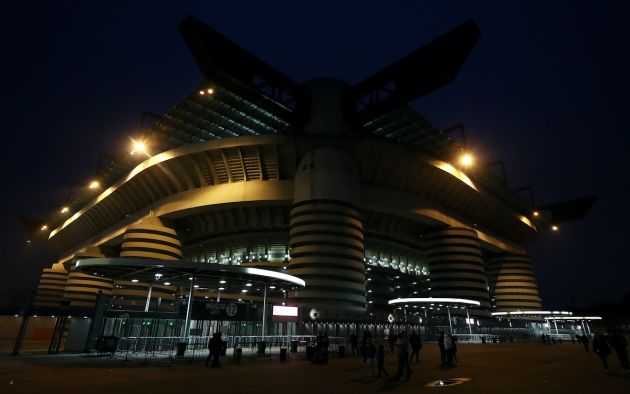 MILAN, ITALY - NOVEMBER 02: General view outside the stadium prior to the UEFA Champions League group E match between AC Milan and FC Salzburg at Giuseppe Meazza Stadium on November 02, 2022 in Milan, Italy. (Photo by Marco Luzzani/Getty Images)