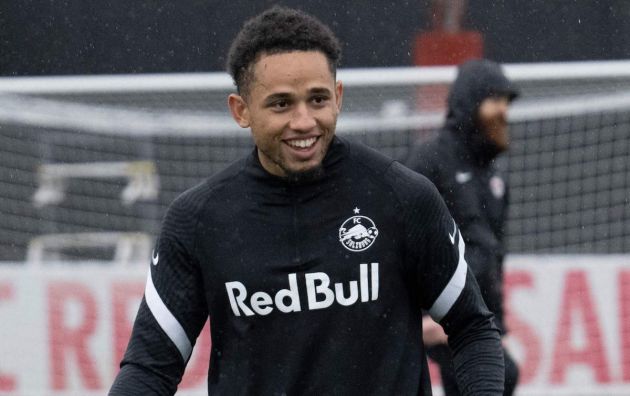 Salzburg's Swiss midfielder Noah Okafor