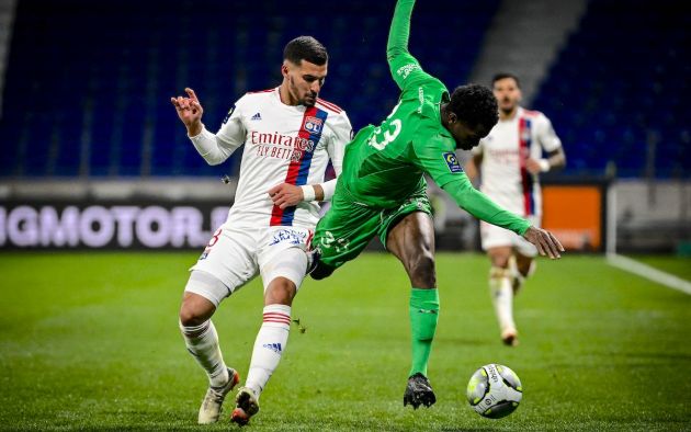 Lyon's French midfielder Houssem Aouar