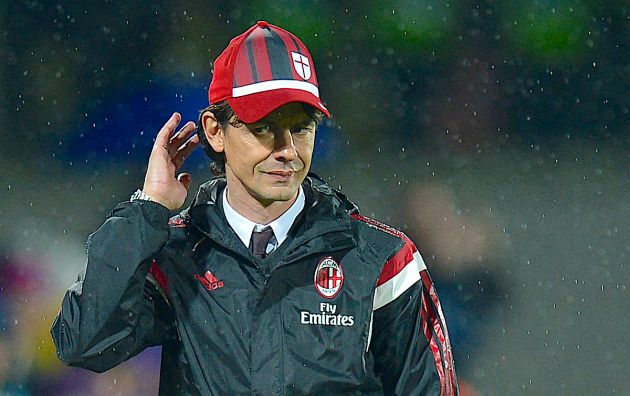 AC Milan's coach Filippo Inzaghi