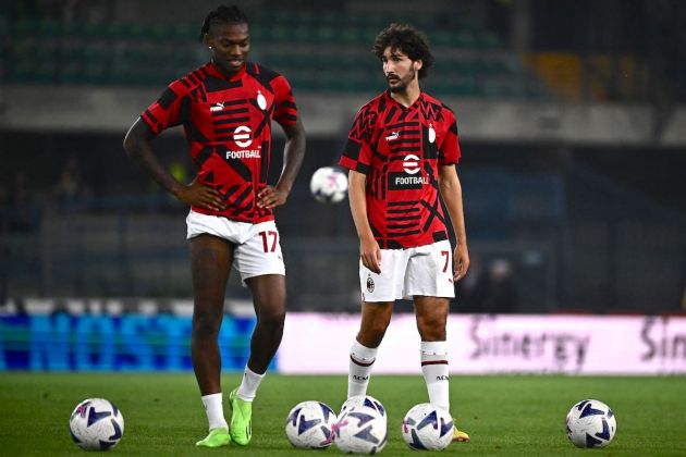 AC Milan's French midfielder Yacine Adli