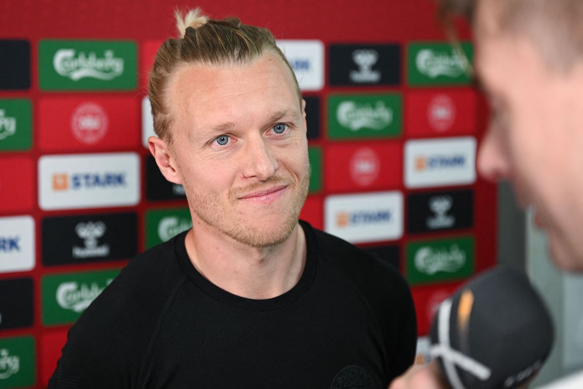 Denmark's defender Simon Kjaer