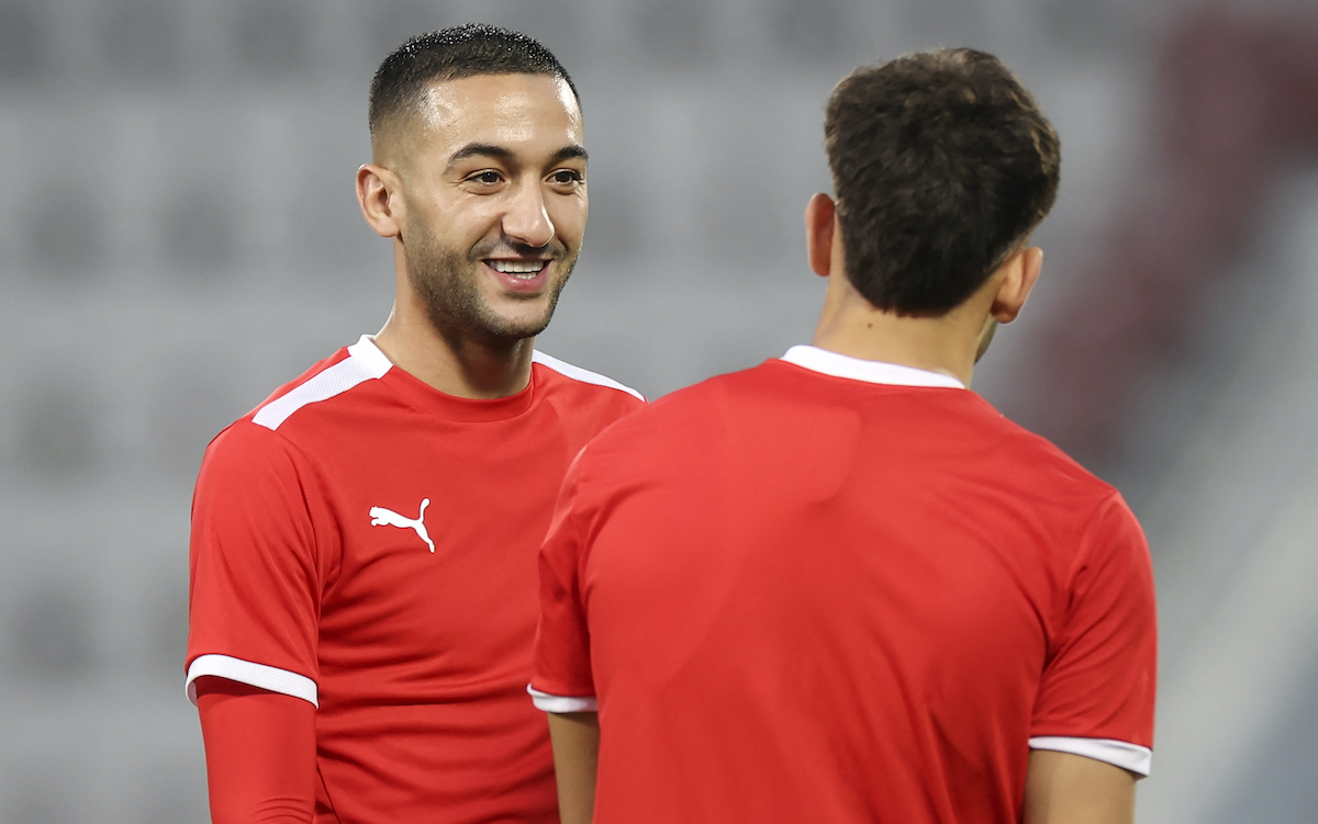 Morocco's midfielder #07 Hakim Ziyech