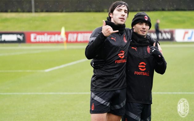 Sandro Tonali and Brahim Diaz