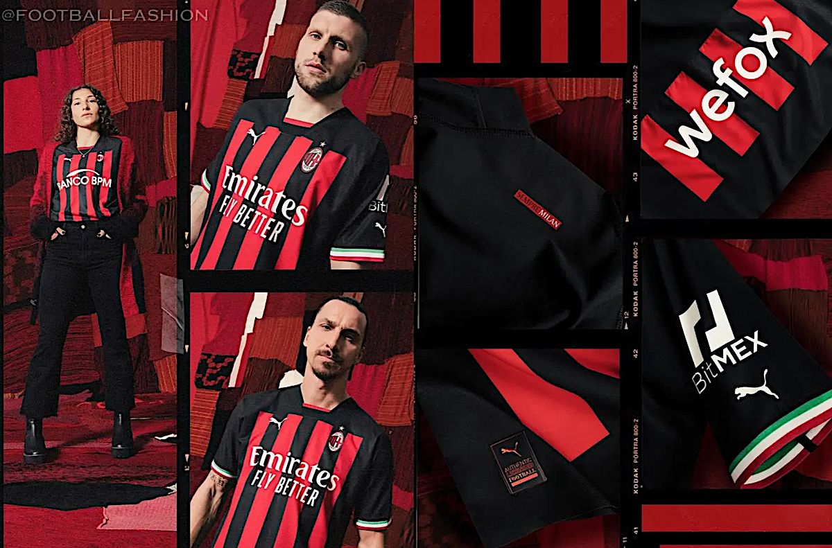 New AC Milan Training Shirt Sponsor 2022- Konami (EFootball