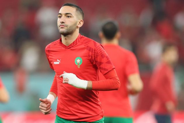 Morocco's midfielder #07 Hakim Ziyech