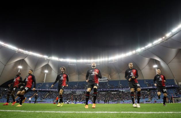 RIYADH, SAUDI ARABIA - JANUARY 18: AC Milan v Inter Milan at King Fahd International Stadium on January 18, 2023 in Riyadh, Saudi Arabia. (Photo by Yasser Bakhsh/Getty Images)