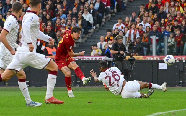 AS Roma's Italian midfielder Nicolo Zaniolo