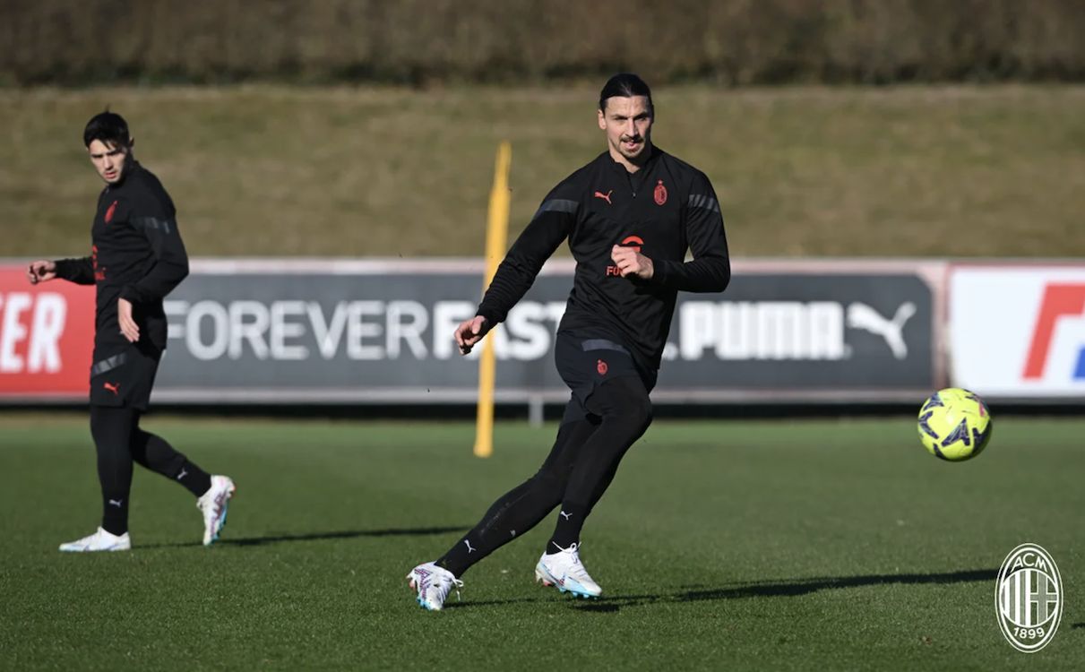 SM: Ibrahimovic marks return to full training with brace in practice match