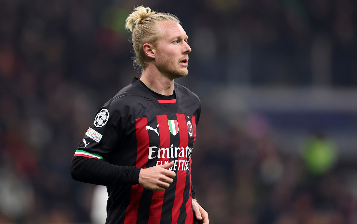 Simon Kjaer of AC Milan