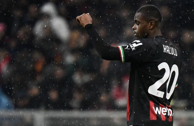 AC Milan's French defender Pierre Kalulu